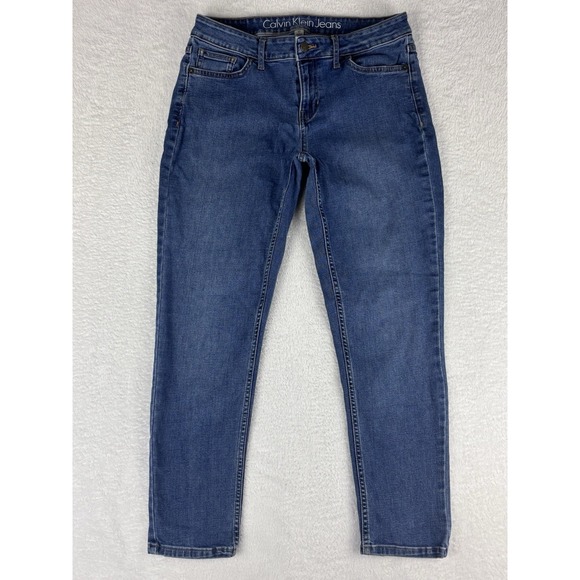 Calvin Klein Womens Jeans Ankle Skinny Mid Rise Jeans Size 10‎ - Picture 1 of 14